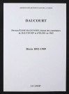 Daucourt. Décès 1892-1909