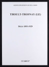 Thoult-Trosnay (Le). Décès 1893-1929