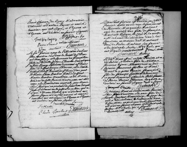 Gaye. Baptêmes, mariages, sépultures, publications de mariage 1741-1792