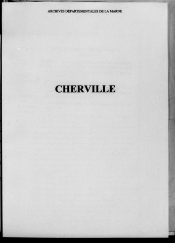 Cherville. Naissances 1872