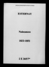 Esternay. Naissances 1833-1851