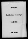 Juvigny. Publications de mariage 1862-1901