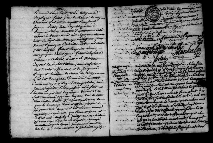 Châlons-sur-Marne. Mariages an VI