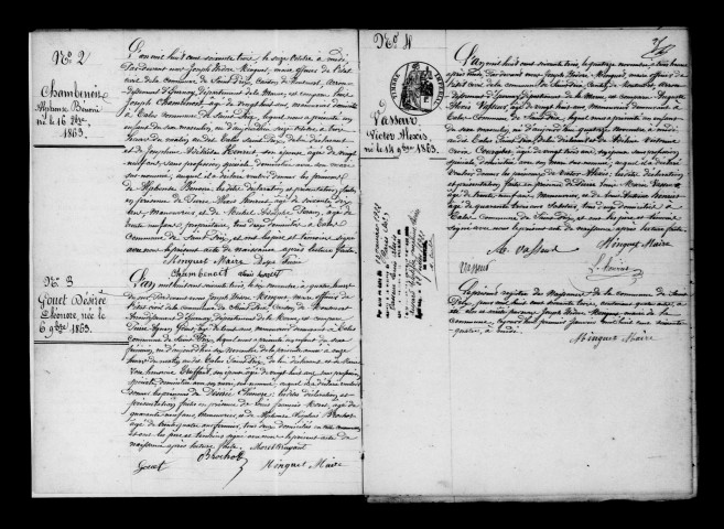 Saint-Prix. Naissances 1863-1892