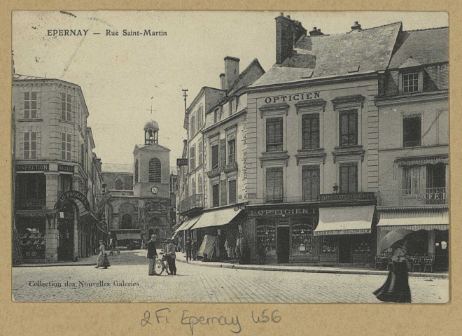 ÉPERNAY. Rue Saint-Martin.Collection Nouvelles Galeries, Epernay