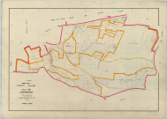 Fismes (51250). Section ZK échelle 1/2000, plan renouvelé pour 1966, plan régulier (papier armé).