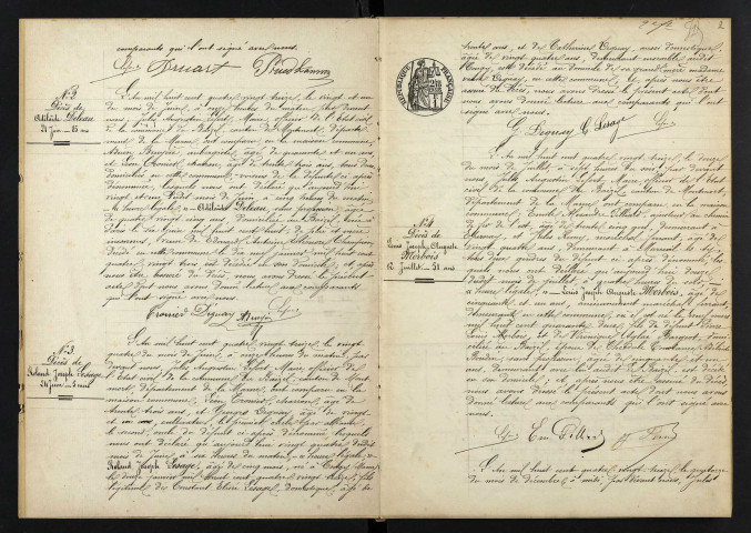 Baizil (Le). Décès 1893-1929