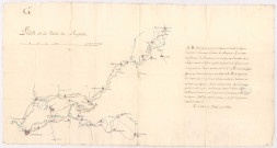 Plan de la vallée du Rognon, XVIIIè s.