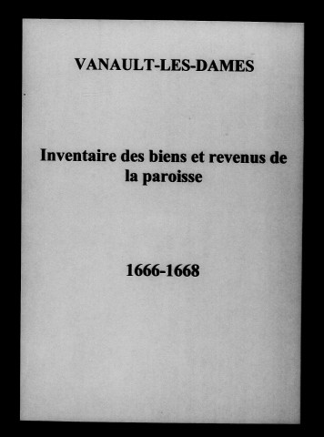 Vanault-les-Dames. Baptêmes, mariages, sépultures 1666-1676