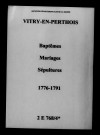 Vitry-en-Perthois. Baptêmes, mariages, sépultures 1776-1791
