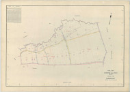 Dommartin-sous-Hans (51213). Section ZE échelle 1/2000, plan remembré pour 1964, plan régulier (papier armé)
