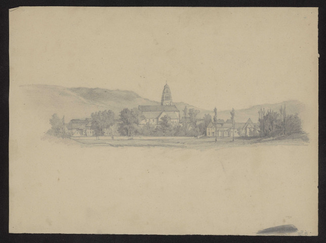 Vue du village de Condé-sur-Marne