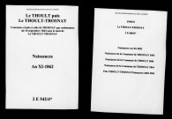 Thoult (Le). Trosnay. Thoult-Trosnay (Le). Naissances an XI-1862