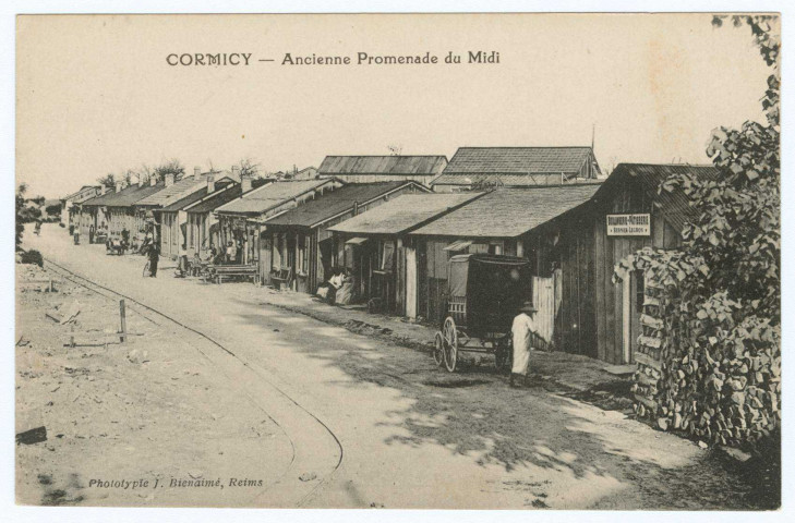 CORMICY. Ancienne promenade du Midi. (51 - Reims phototypie J. Bienaimé). Sans date 