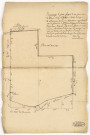 Arpentage et plan figuré du bois situé au dessus de Boursois du 19 avril 1749, fait par Dolizy.
