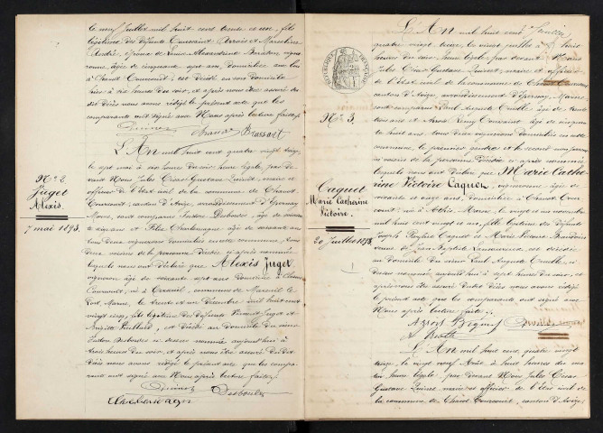 Chavot-Courcourt. Décès 1893-1929