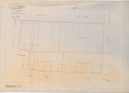 Warmeriville (51660). Section T4 échelle 1/1250, plan remembré pour 1923, plan régulier (papier).
