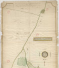 Plan et arpentage des limites entre les terroirs de Blanzy-la-Salonaise, Aire et Belham (1716), Hazart