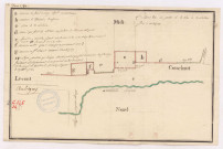 Plan de la partie de la rue de la Radière sise à Aubigny (1780)