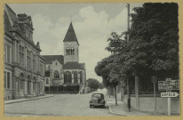 BOURGOGNE. 5325-La Mairie et l'Église.
Mme Govin.[vers 1950]