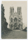 REIMS. Façade de la cathédrale de Reims
