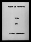 Vitry-le-François. Décès 1902