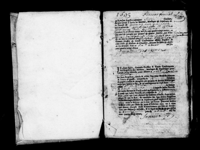Aulnay-aux-Planches. Baptêmes, mariages, sépultures 1693-1724