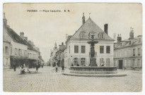 FISMES. - Place Lamotte.
E. R. (75 Paris 155, Bd. Magenta, I. P. M.).Sans date