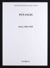 Potangis. Décès 1893-1929