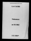 Caure (La). Naissances an XI-1862