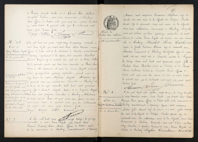 Chichey. Décès 1893-1929