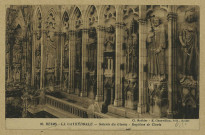 REIMS. 26. La Cathédrale - Galerie du Gloria - Baptême de Clovis / Cl. Rothier.
ReimsE. Chauvillon (51 - Reimsphototypie J. Bienaimé).Sans date
