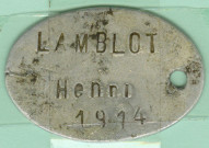 Correspondance d'Henri Lamblot (1 Num 45)