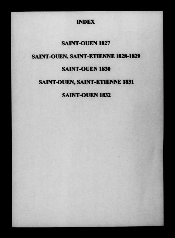 Saint-Ouen. Naissances, mariages, décès 1813-1832