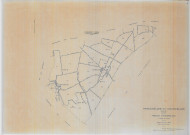 Angluzelles-et-Courcelles (51010). Tableau d'assemblage 1 échelle 1/10000, plan renouvelé pour 01/01/1938, régulier avant 20/03/1980 (calque)