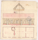 Anglure. Bâtiment : plan des caves et chambres ajoutées au bâtiment de la chapelle, 1781.