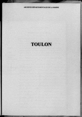 Toulon. Naissances 1882