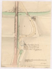 Plan de l'ancien chemin et pont du St Brice situé à Pontfaverger, 1770.