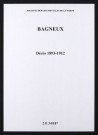 Bagneux. Décès 1893-1912