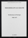 Mourmelon-le-Grand. Publications de mariage 1900-1927