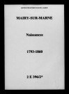 Mairy-sur-Marne. Naissances 1793-1860