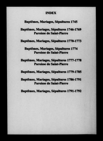 Domprot. Baptêmes, mariages, sépultures 1570-1792