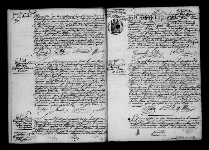 Belval-sous-Châtillon. Naissances, mariages, décès, publications de mariage 1863-1872