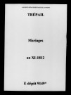 Trépail. Mariages an XI-1812