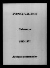 Avenay. Naissances 1813-1822