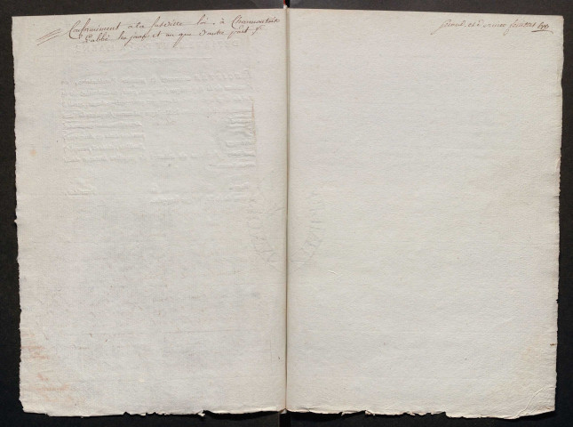 Charmontois-l'Abbé. Publications de mariage an XII-1927