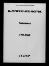 Dampierre-sur-Moivre. Naissances 1793-1860