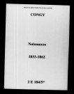 Congy. Naissances 1833-1862