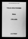 Ville-sur-Tourbe. Décès 1793-1870