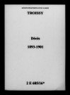 Troissy. Décès 1893-1901